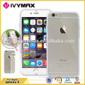 on sale phone case for transparent pc+tpu bumper case for iphone 6